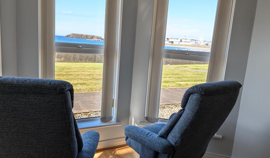 Views from front window over Ramore Head