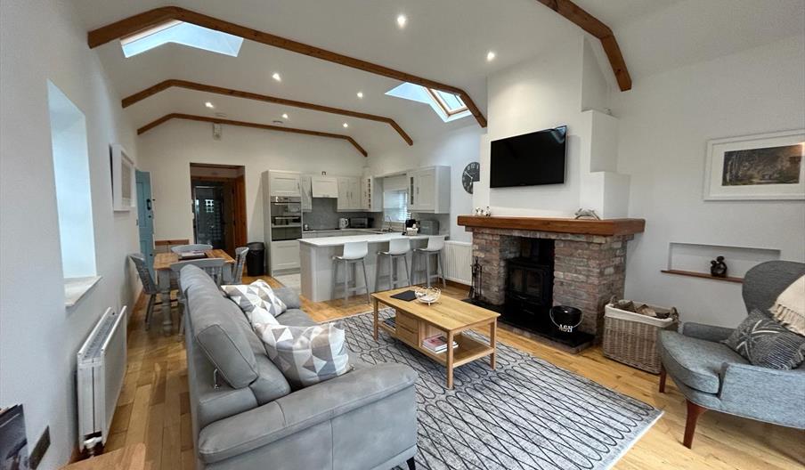 Open plan living room / kitchen