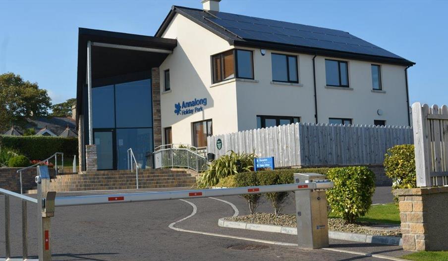 entrance to the caravan park