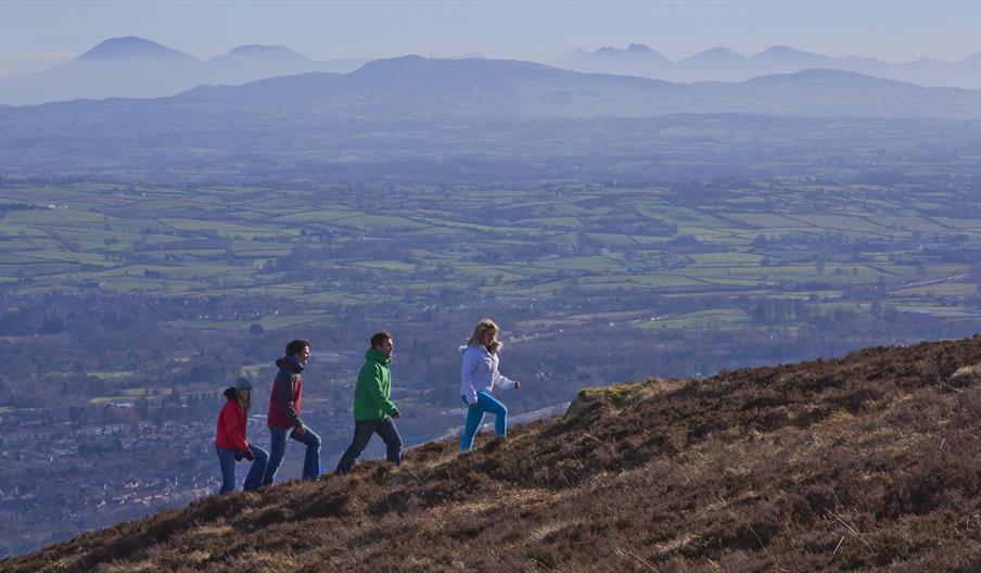 Walkers Climbing Divis Mountain