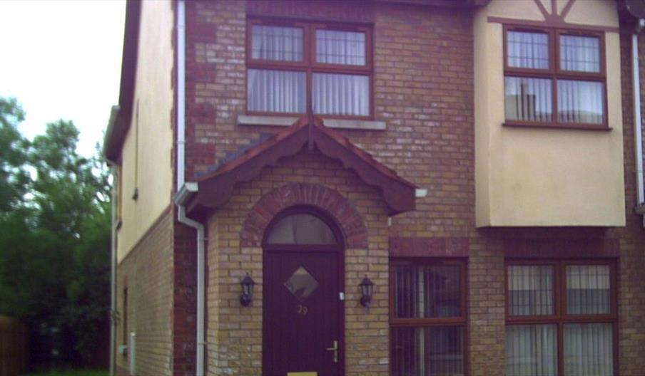 A photo of the front of the house