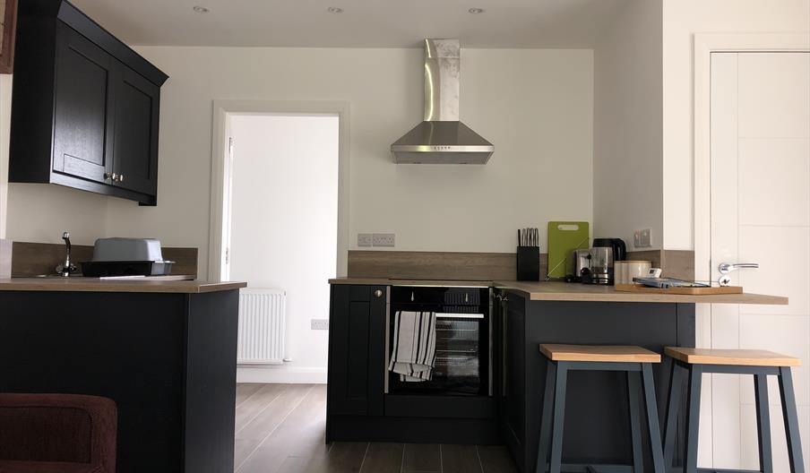 Kitchen interior at The Heagry