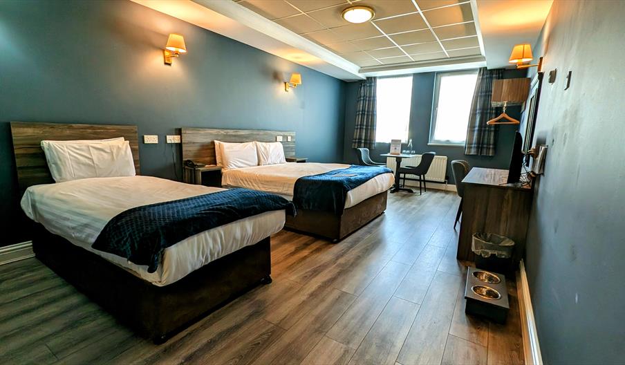 interior of double room at Inn on the Coast