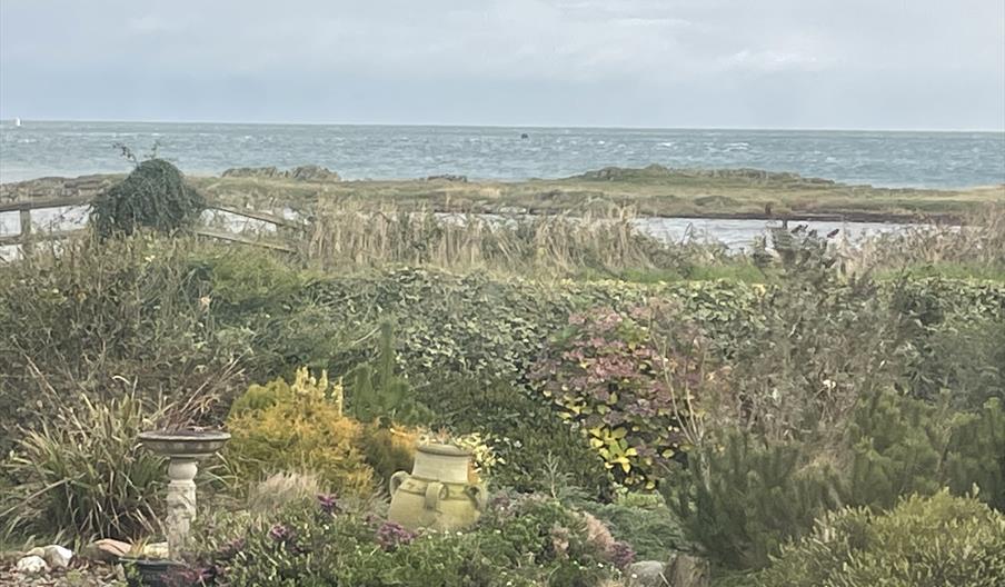 View from 'Room with a view' & front garden of whole property.