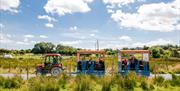 A tractor ride through the countryside of newtownards at the ark open farm