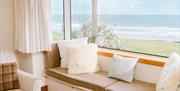 sitting area with a view out the window