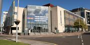 Exterior photograph of the PRONI building in Titanic Quarter