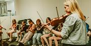 Belfast TradFest slow session in Ulster University